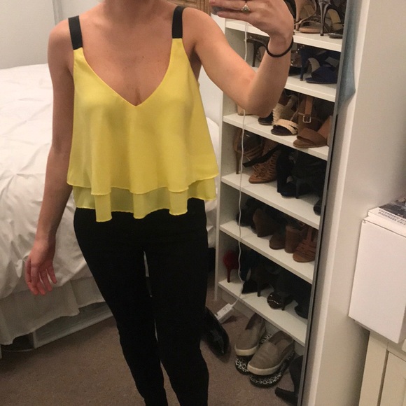 Zara Trafaluc yellow top - Picture 1 of 2